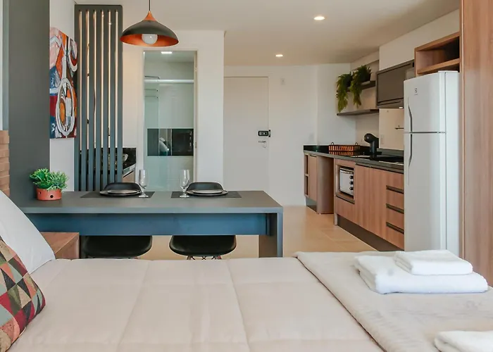 Belissimo Studio Com Vista Mar Em Coqueiros Wz3631